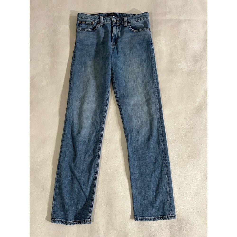 Polo Ralph Lauren Kids Jeans Light Wash Straight Leg Denim Pants Size 14-16
